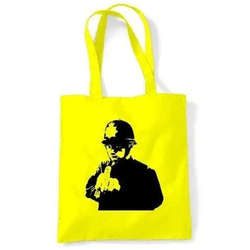 Banksy Rude Copper Shoulder Bag Yellow