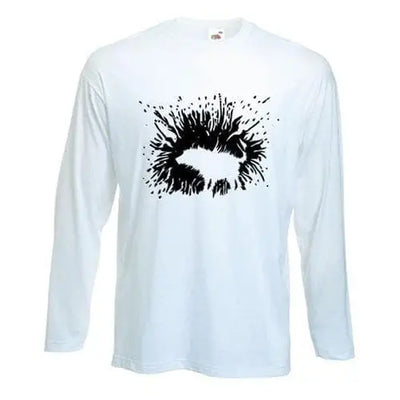 Banksy Shaking Dog Long Sleeve T-Shirt L / White