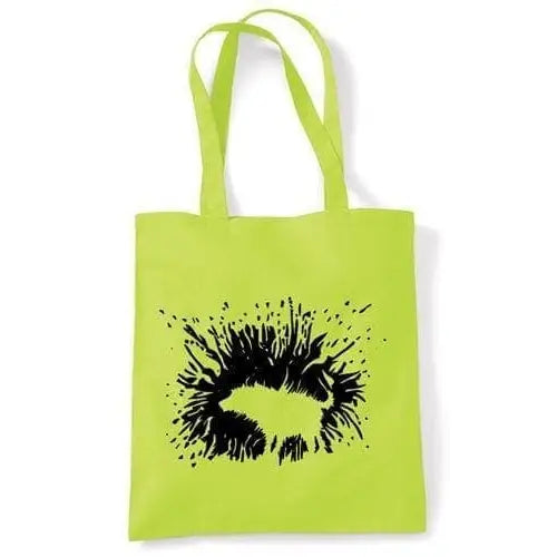 Banksy Shaking Dog Shoulder Bag Lime Green