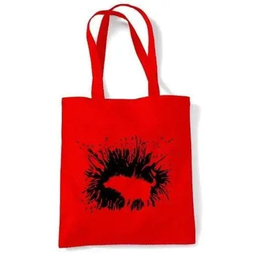 Banksy Shaking Dog Shoulder Bag Red