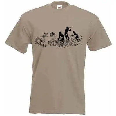 Banksy Shopping Trollies T-Shirt Khaki / XL