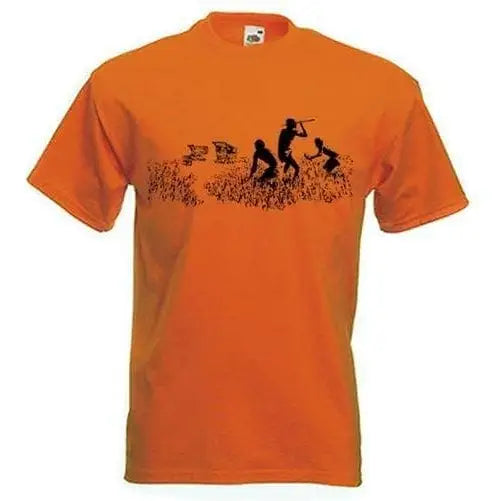 Banksy Shopping Trollies T-Shirt Orange / XL