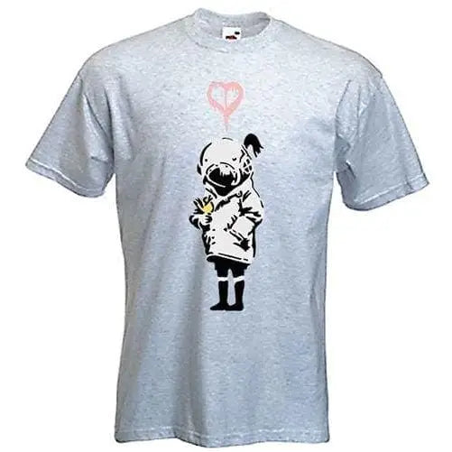 Banksy Think Tank Mens T-Shirt L / Light Grey