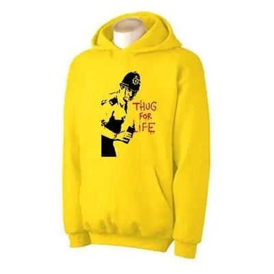 Banksy Thug For Life Copper Hoodie L / Yellow