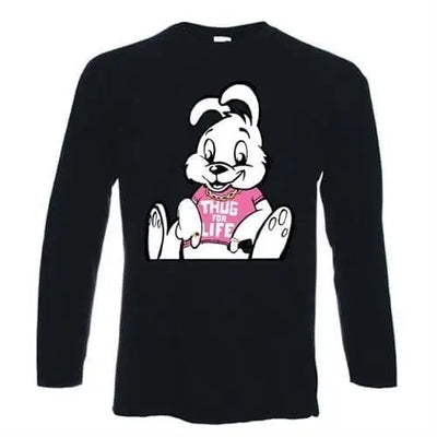 Banksy Thug For Life Rabbit Long Sleeve T-Shirt