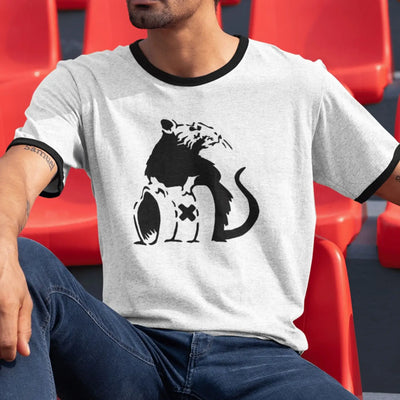 Banksy Toxic Rat Ringer T-Shirt