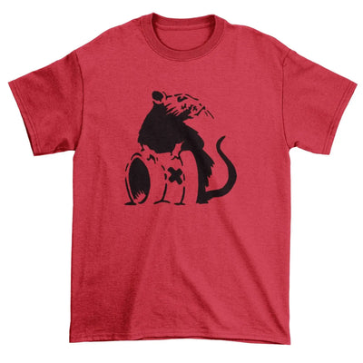 Banksy Toxic Rat T-Shirt M / Red