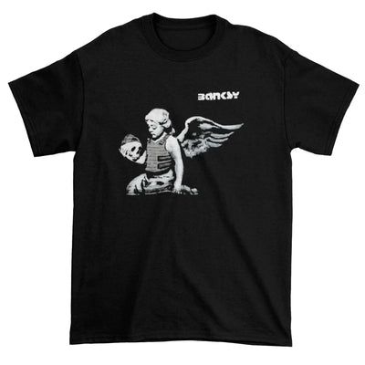 Banksy Winged Cherub Mens T-Shirt L