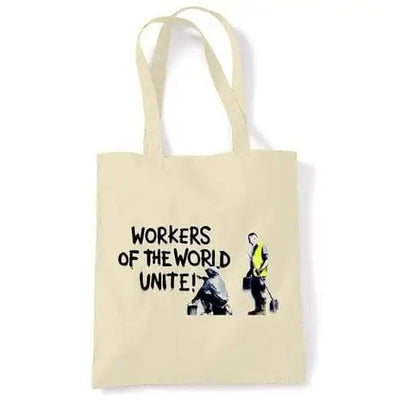 Banksy Workers Of The World Unite Shoulder Bag