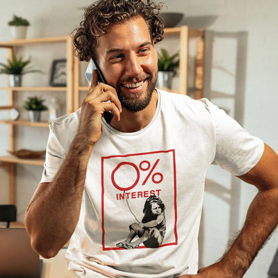 Banksy Zero Percent Interest Mens T-Shirt