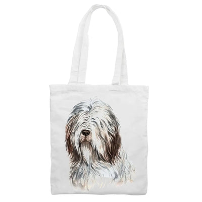 Bearded Collie Portrait Cute Dog Lovers Gift Tote Shoulder Shopping Bag