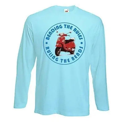 Bending The Rules Ruling The Bends Long Sleeve T-Shirt S / Light Blue