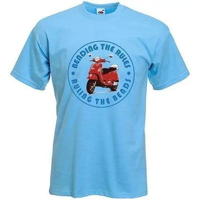 Bending The Rules, Ruling The Bends Scooter T-Shirt L / Light Blue