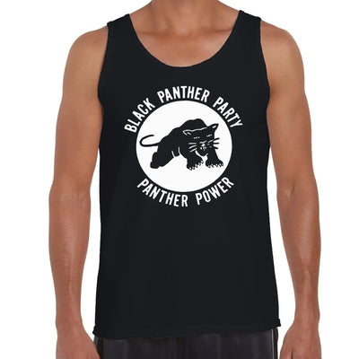 Black Panther Peoples Party Men's Tank Vest Top L / Black