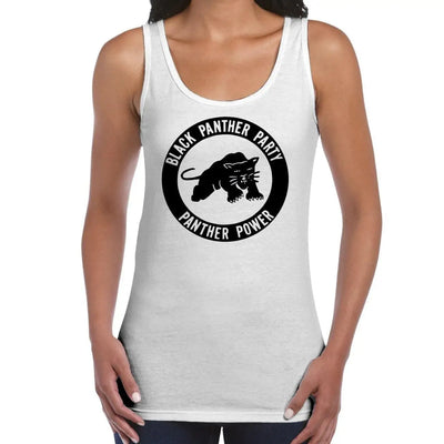 Black Panther Peoples Party Women's Tank Vest Top S / White