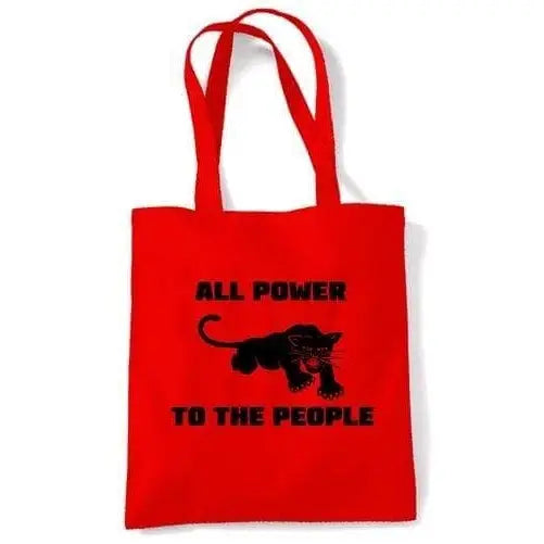 Black Panther Power To The People Shoulder Bag Red