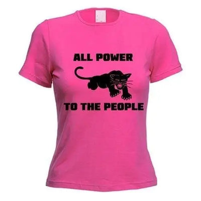 Black Panther Power To The People Women's T-Shirt M / Dark Pink