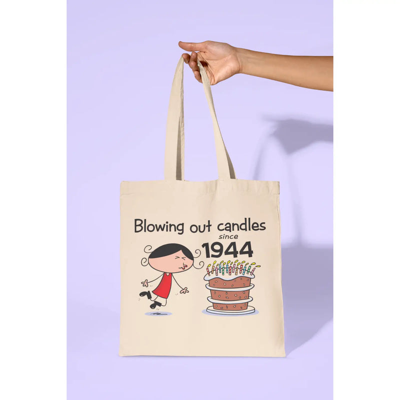 Blowing Out Candles Since 1944 80th Birthday Tote Bag - Tote