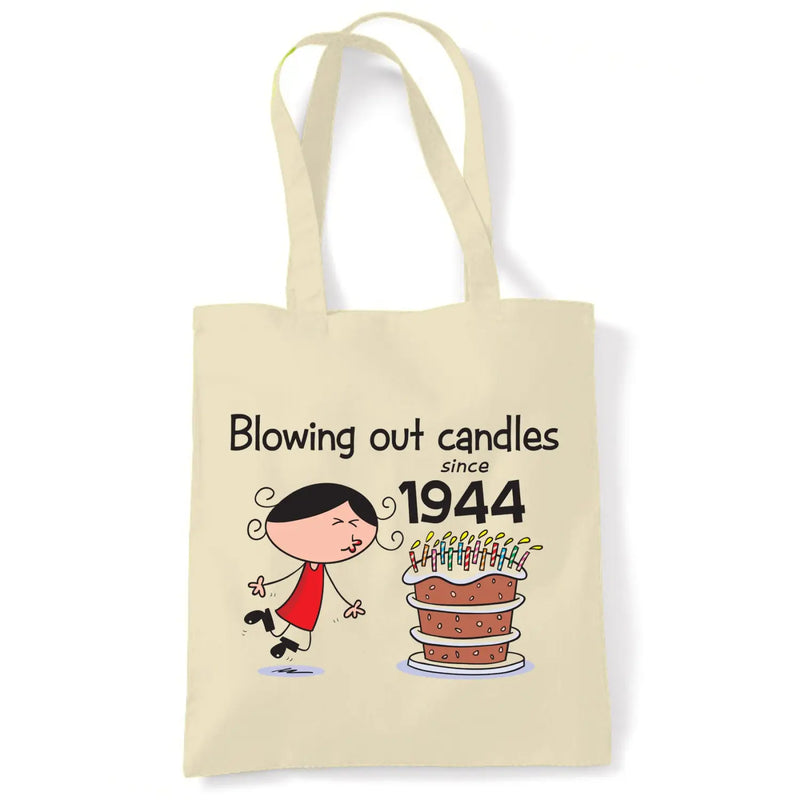 Blowing Out Candles Since 1944 80th Birthday Tote Bag - Tote
