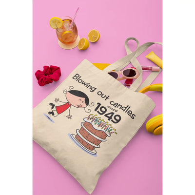 Blowing Out Candles Since 1949 75th Birthday Tote Bag - Tote