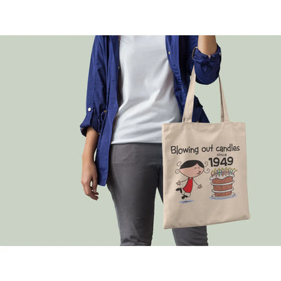 Blowing Out Candles Since 1949 75th Birthday Tote Bag - Tote