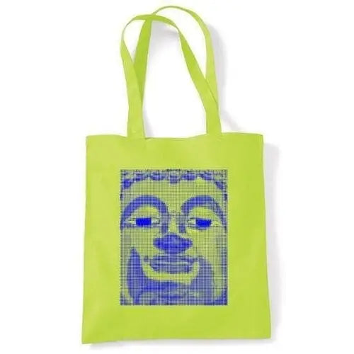 Blue Buddha Shoulder Bag Lime Green
