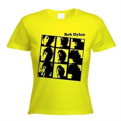 Bob Dylan Photo Women's T-Shirt XL / Yellow