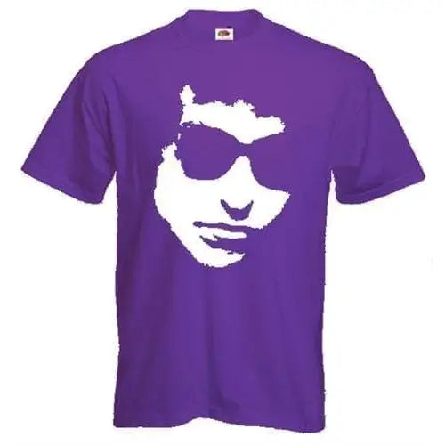Bob Dylan Silhouette T-Shirt XXL / Purple