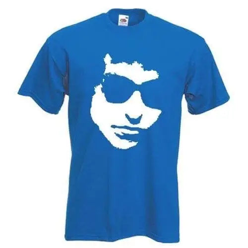 Bob Dylan Silhouette T-Shirt XXL / Royal Blue