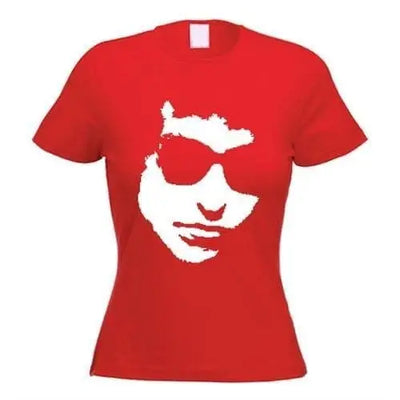 Bob Dylan Silhouette Women's T-Shirt L / Red