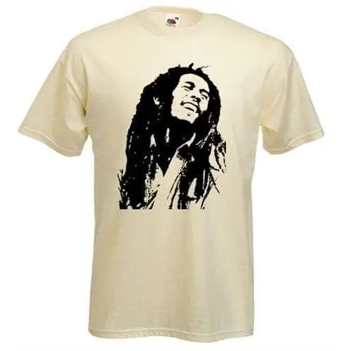 Bob Marley Dreads Mens T-Shirt Cream / XXL