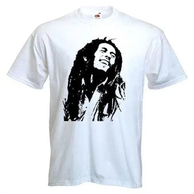 Bob Marley Dreads Mens T-Shirt White / XXL