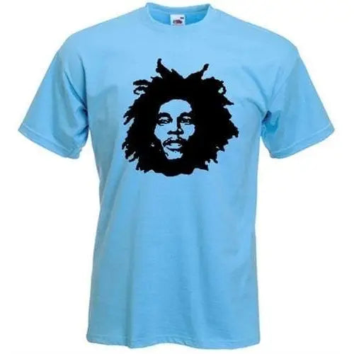 Bob Marley Natty Mens T-Shirt Light Blue / XXL