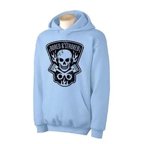 Bored and Stroked Hoodie L / Light Blue