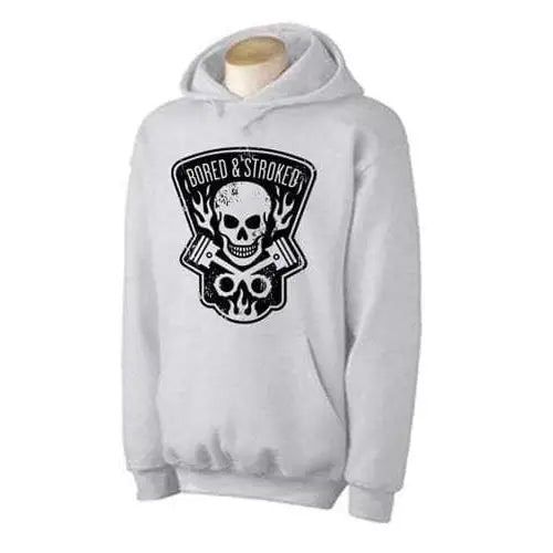 Bored and Stroked Hoodie L / Light Grey