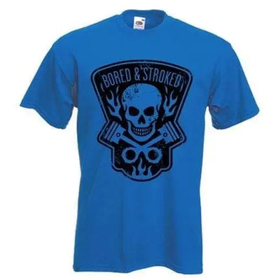 Bored and Stroked Mens T-Shirt 3XL / Royal Blue