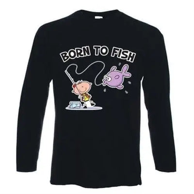 Born To Fish Long Sleeve T-Shirt XL / Black
