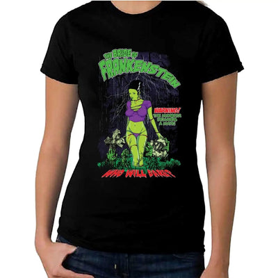 Bride of Frankenstein Who Will Dare Women's T-Shirt M