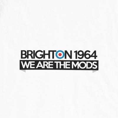 Brighton 1964 We Are The Mods Tipped Polo T-Shirt