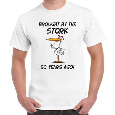 Brought By The Stork 50 Years Ago 50th Birthday Men's T-Shirt