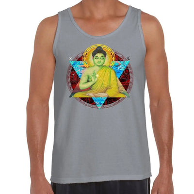 Buddha Dharma Buddhist Men's Tank Vest Top XL / Light Grey