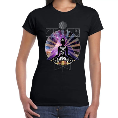 Buddha Psychedelic Trip Women's T-Shirt M / Black