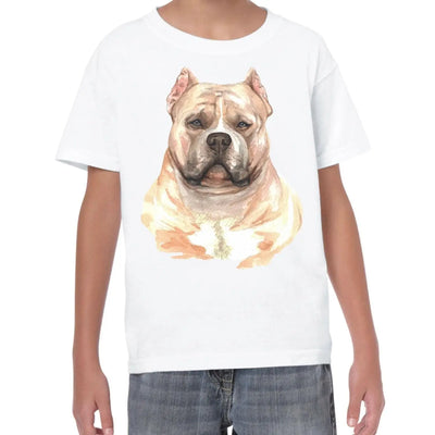 Bulldog Portrait Cute Dog Lovers Gift Kids T-Shirt