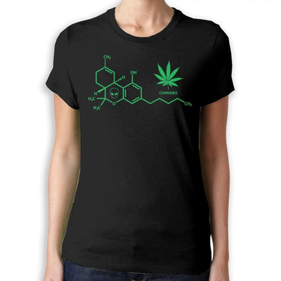 Cannabis Chemical Formula Women's T-Shirt XL / Black