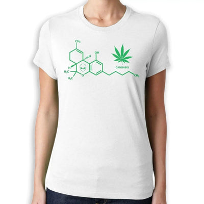 Cannabis Chemical Formula Women's T-Shirt XL / White