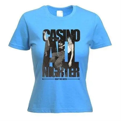 Casino All Nighter Northern Soul Women's T-Shirt L / Light Blue