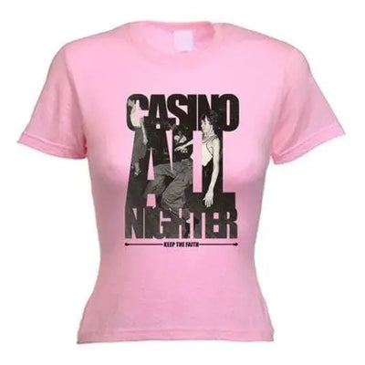 Casino All Nighter Northern Soul Women's T-Shirt L / Light Pink