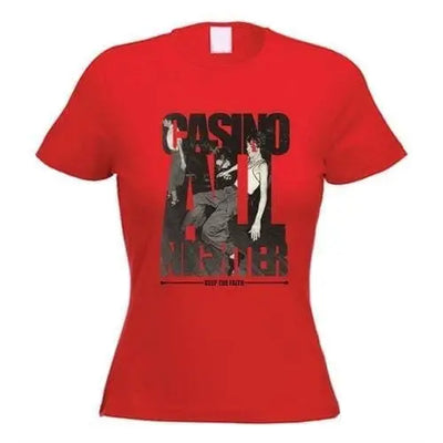 Casino All Nighter Northern Soul Women's T-Shirt L / Red