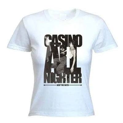 Casino All Nighter Northern Soul Women's T-Shirt L / White