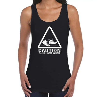 Caution Talcum Powder Northern Soul Women's Vest Tank Top S / Black